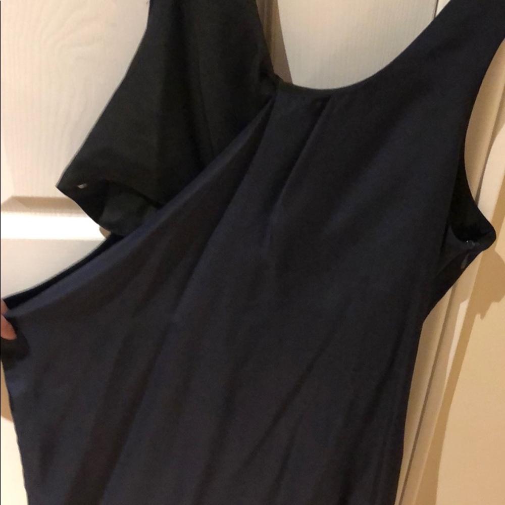 Silk cut out dress